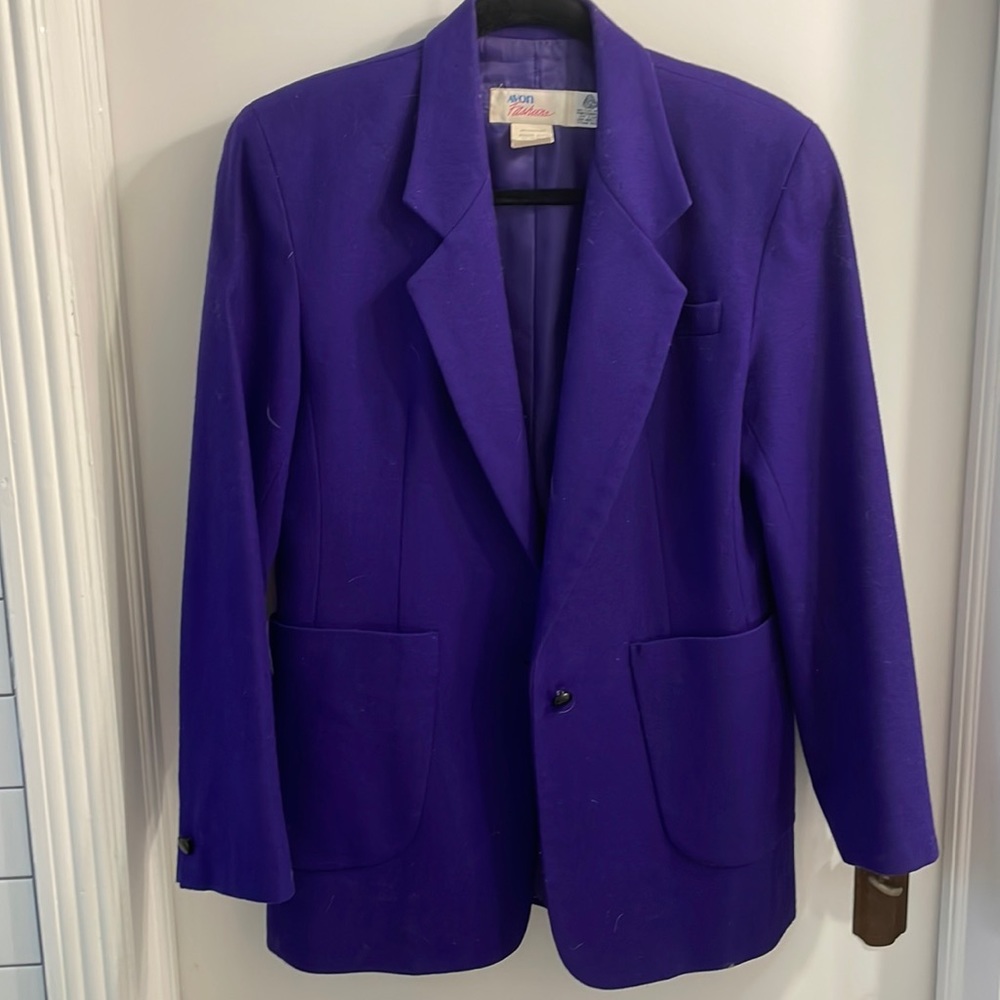 Avon purple power blazer